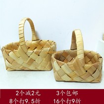 Early birth Takako new pastoral wedding decoration layout press mold wedding candy dried fruit hand basket full moon companion gift