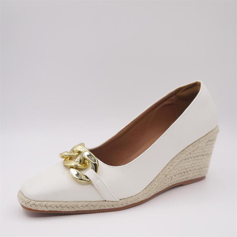 Women's Wedge Shoes 2026 Clearance Autumn Chinese Style Comfortable Pointed Toe Thick-Soled Waterproof Platform Straw High-Heeled Fashion Single Shoes for Women