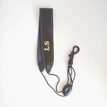 Medium-to-sound sub-medium sonic sax genuine leather neck with clarinet black tube neck strap hanging with genuine leather harness Summer not stuffy