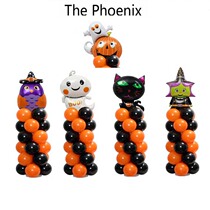 Halloween opening Daji balloon decoration column road guide shop activity layout scene anniversary celebration ground
