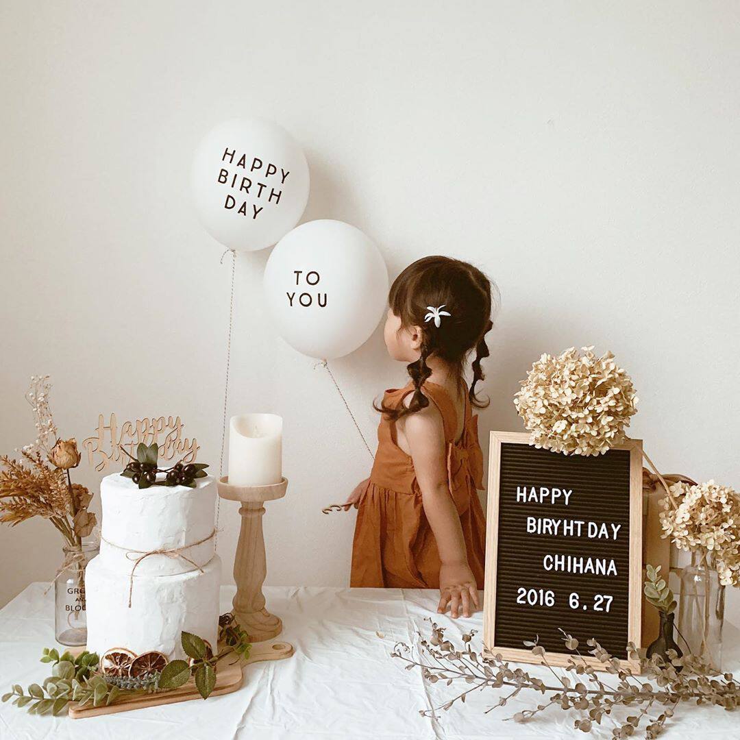 Han Style ensembling children's birthday Decorative Balloon Boy Girl's baby A week old background wall Scene arrangement