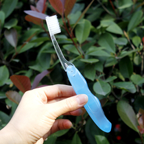 Folding toothbrush travel toothbrush simple packaging portable toothbrush Hotel