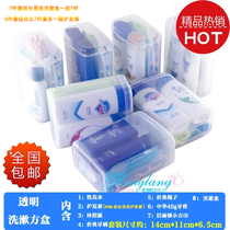 Travel wash suit portable grooming box with supplies