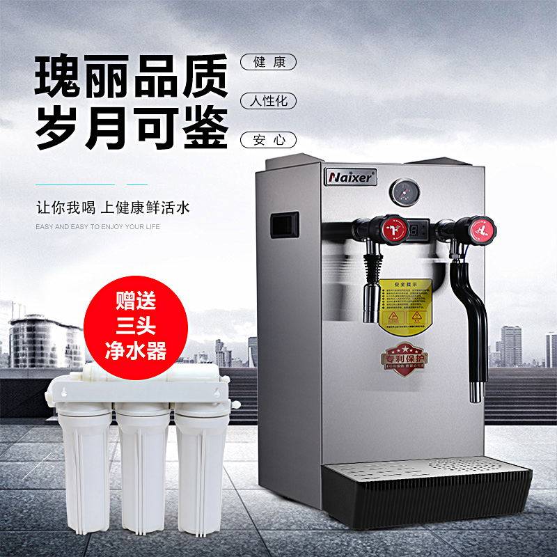 Snow-resistant commercial milk tea shop coffee shop steam boiler boiling water machine for milk-foaming machine coffee dual-purpose 