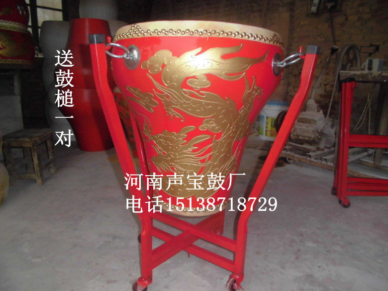 Flower Pot Drum Dragon Drum Set Sound Drums Big Drum War Drum National Drum Performance Society Celebration With Drum Students Beat with Bull Peel Drum