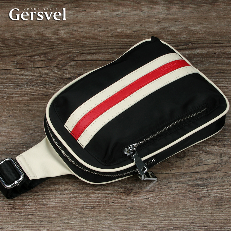 New Chest Bag Men Casual Canvas Nylon Men's Bag Bag Han Version Twill Bag Men's Bag Black