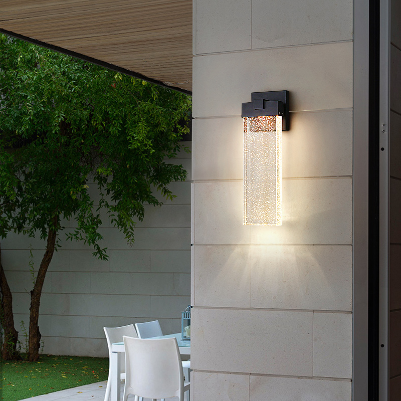 OUTDOOR WATERPROOF WALL LAMP WATER CRYSTAL LAMP BRIEF ABOUT MODERN ULTRA BRIGHT COURT LIGHT BALCONY TERRACE TERRACE VILLA ENTRANCE GATE WALL LAMP -TAOBAO