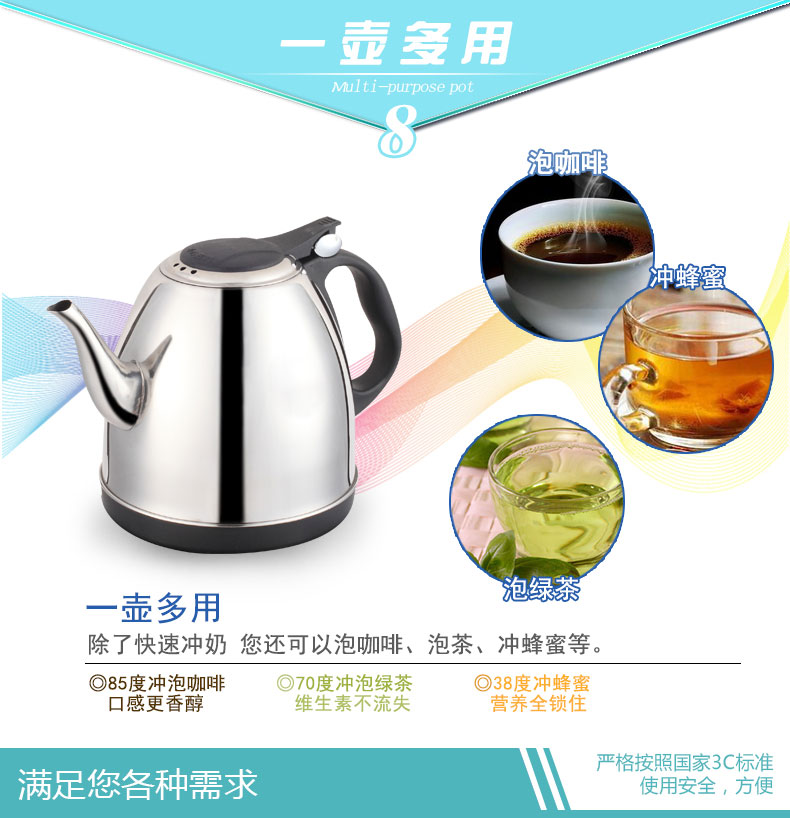 bình siêu tốc hafele Khay đựng trà đặt bình nước tự động phổ dụng phụ kiện ấm đun nước đơn ấm đun nước điện đơn ấm đun nước đơn 1L-1.5L - ấm đun nước điện ấm siêu tốc happy time