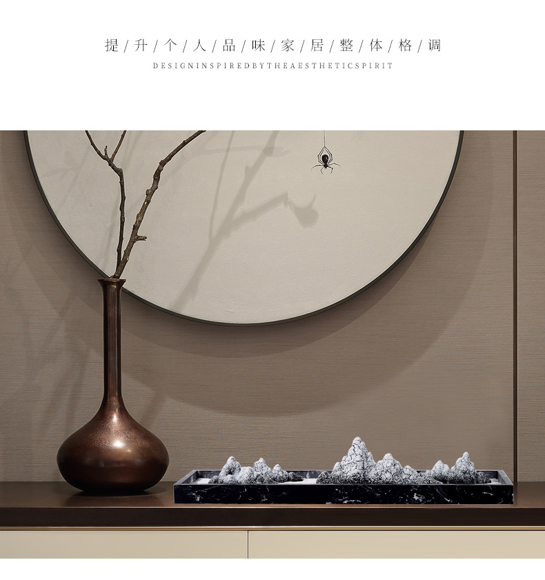 New Chinese style ceramic rockery furnishing articles creative arts living room TV cabinet example room hallway porch home decoration