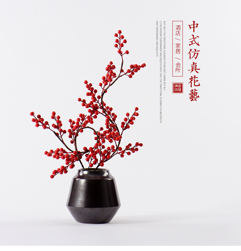 New Chinese style bonsai flower art study TV ark of tea table desktop example room decoration miniascape of ceramic art decorations