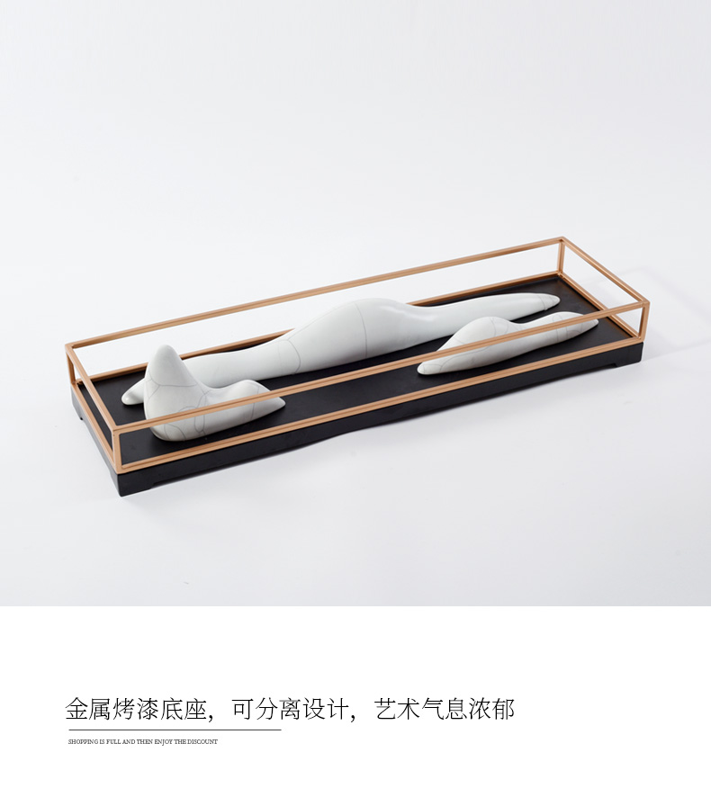 New Chinese style ceramic furnishing articles, rockery zen study creative sample room sitting room decoration home decoration