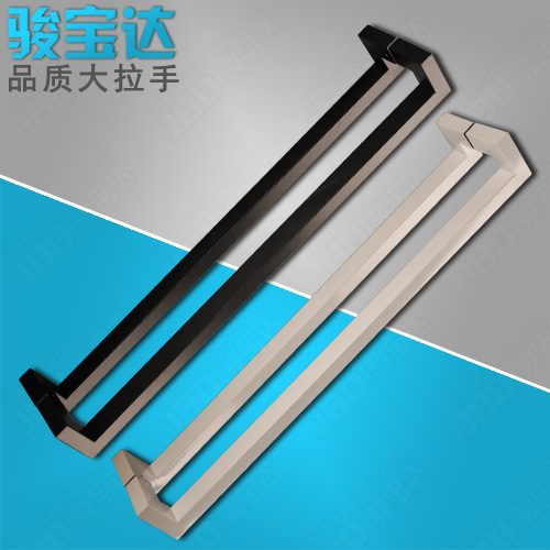 Black white spray Four bending square pipe large handle glass door handle sliding door sliding door handle cabinet door 151