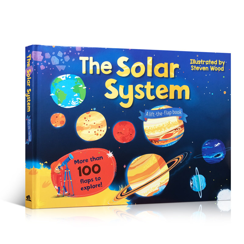 English Original Picture Book 2 Volumes Seven Continents Of The World Solar System Childrens Science Popular Flip Paper Book World Map Geography 7