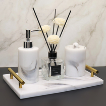 Nordic hand sanitizer bottle pressing bottle set Bathroom storage plate Toilet tray Lotion bottle Washing ornaments Hotel