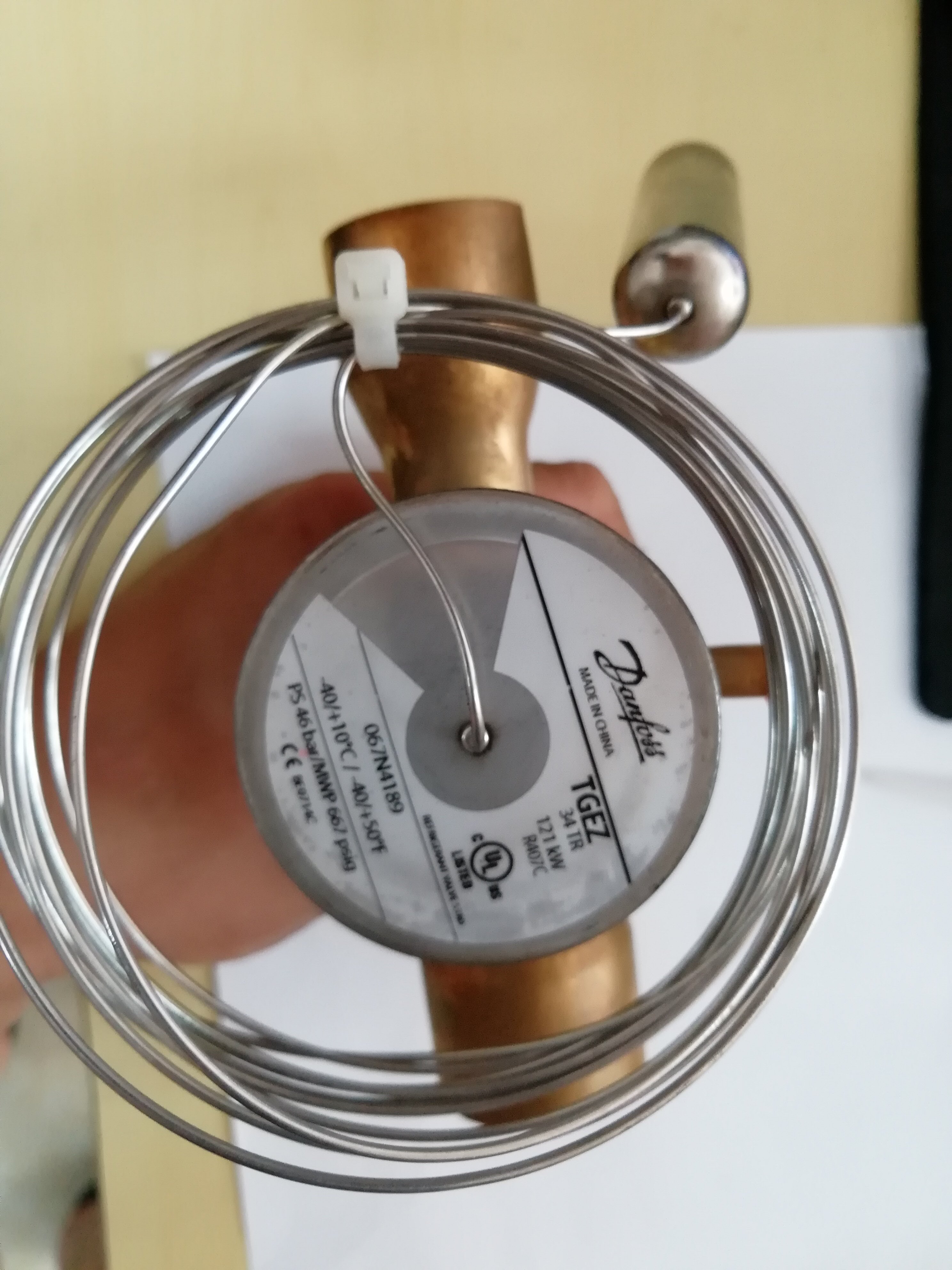 Danfoss mechanical inflation valve