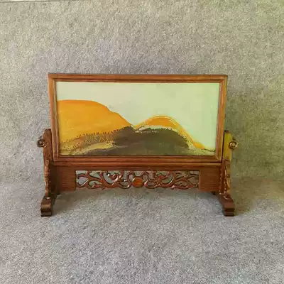 Natural authentic original stone pine flower stone insert natural pine stone skin pattern screen Natural Home Office ornaments