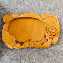 Authentic natural old pit yellow pine flower rough hand-carved pine flower stone artisans handmade fine rough pine flower stone
