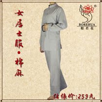 A new high-end cotton and linen summer monk clothing costume yoga meditation clothing breathable sweat absorption suit