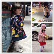 Áo thun cotton bé gái dày cổ cao chạm đáy áo thun dài tay áo thun thu đông cho bé áo thun cho bé gái 2 tuổi