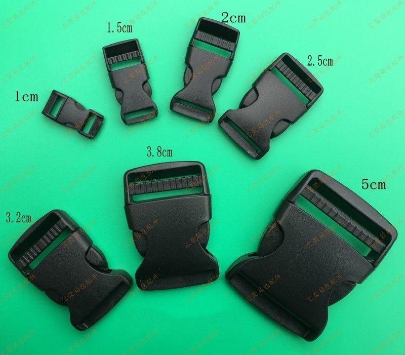 Factory Outlet Luggage Accessories 1cm-5cm Plastic Buckle Safety Buckle Buckle Buckle Buckle Outdoor Products