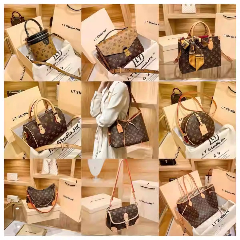 Carryall Small All in Bb Horn Pillow Bag Ivy Messenger Three-Color Bucket Tote Baguette Women's Bag