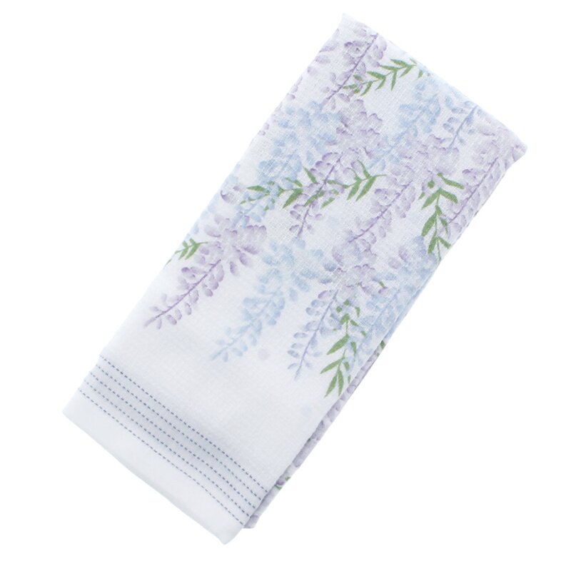 Pre-Order/Made in Japan, Imabari-Made, Wisteria Flower, Lightweight Long Gauze Towel, Face Towel, Washcloth