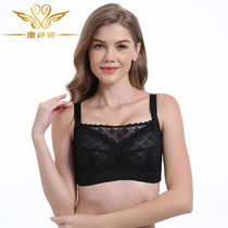 Summer new non-steel ring full cup bandeau big chest chest reduction chest small gathering anti-light bra underwear thin cup