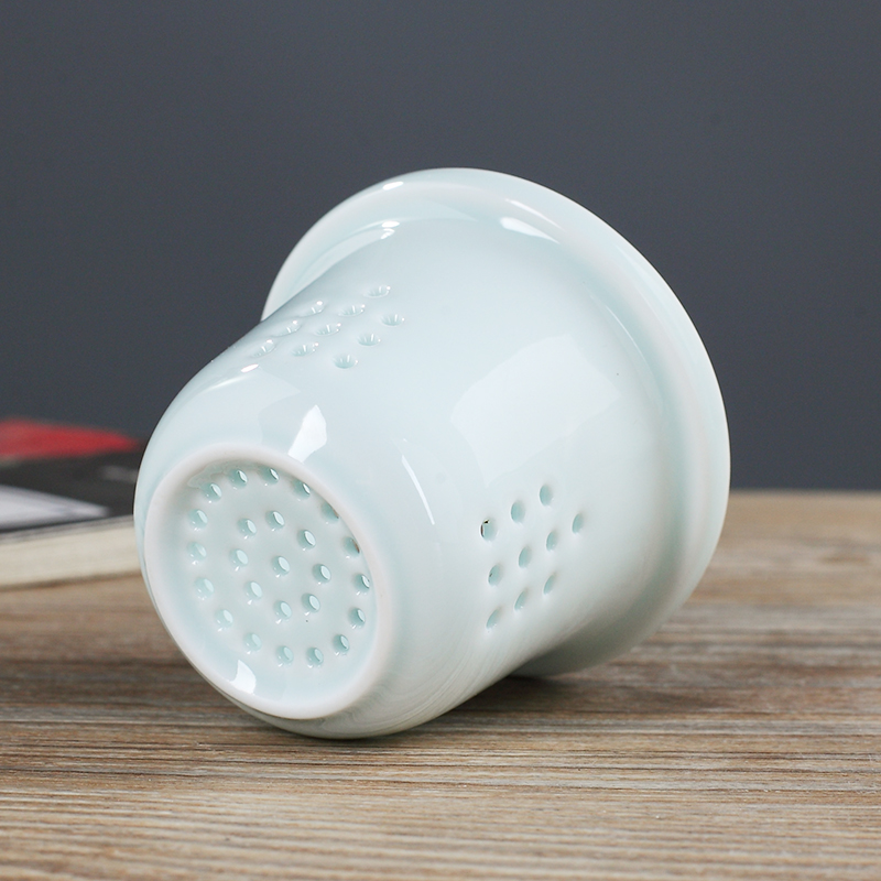 Tea cups separation ceramic home filtration water cup with cover cup of jingdezhen gift cup interesting porcelain office meeting