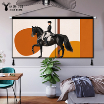 Modern light lavish tapestry minimalist living-room decoration painting Nordic sofas background wall riding womens restaurant fabric hanging paintings