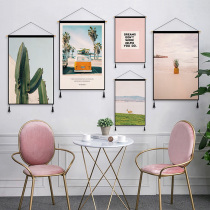 Light luxury Nordic decoration hanging picture wall background wall cloth net Red arrangement room bedside hanging cloth ins tapestry