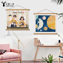 Creative Restaurant Lins Hanging cloth Living room Bedroom Cozy Background Wall Hanging Painting Electric Meter Box Decoration Painting Tapestry Free of punch