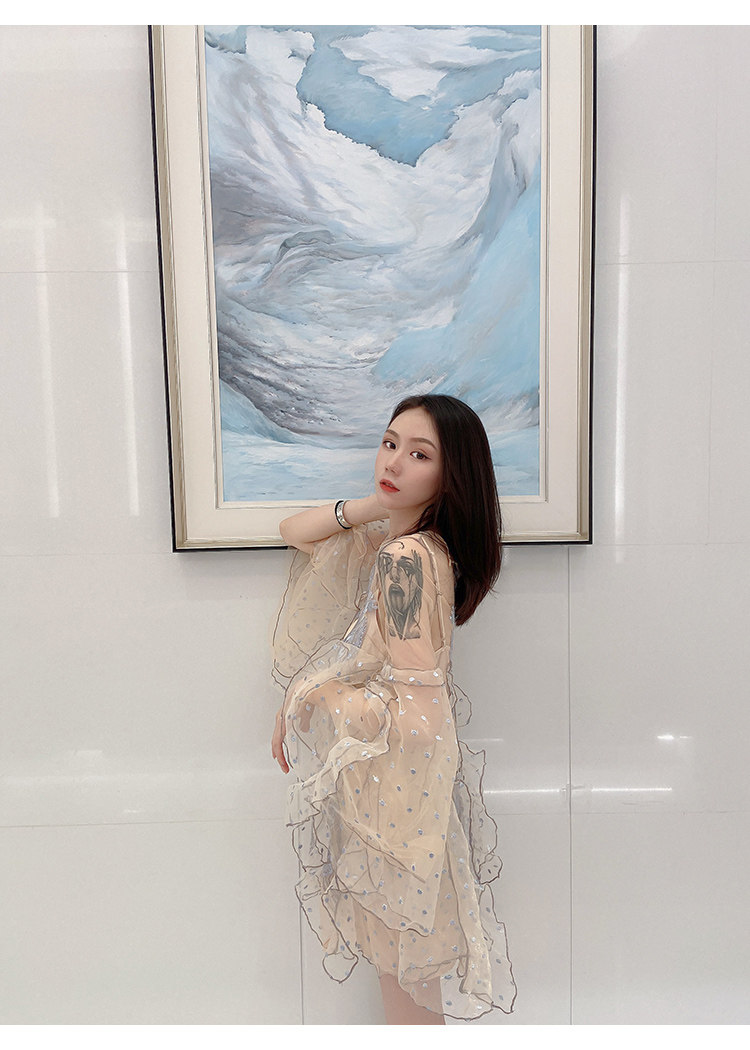 INS超火海边度假裙显瘦性感泰国巴厘岛沙滩裙超仙女裙连衣裙聚会详情3