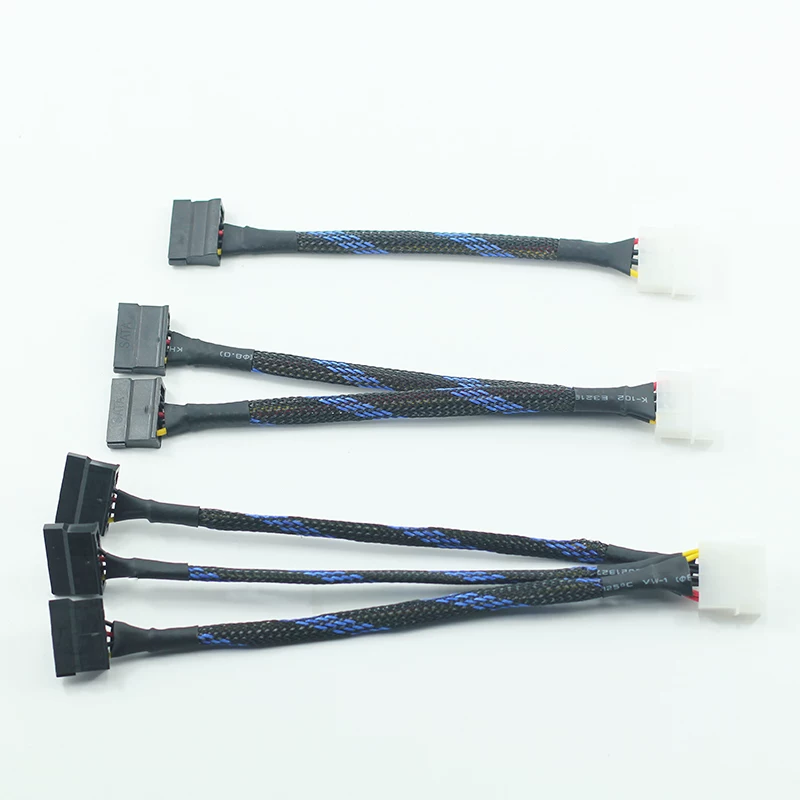 Power supply large 4P to SATA computer power supply power rotor large 4D rotation SATA rotation wiring power line