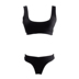 Châu Âu và Hoa Kỳ gợi cảm khoe thân với bikini bikini nóng bỏng trong bộ đồ tắm mùa xuân tụ tập phụ nữ áo tắm bikini 2 mảnh màu đen	 Bộ đồ bơi hai mảnh