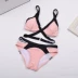 Băng tập hợp bikini băng bó màu sắc phù hợp với áo tắm chia nhỏ Bikinis