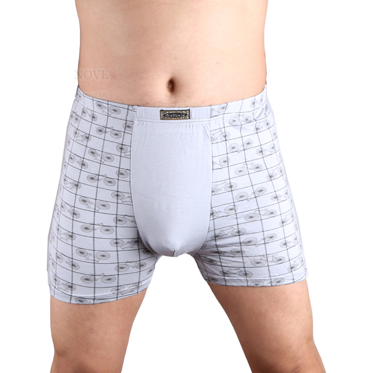 Quần lót nam kích thước cực lớn Quần boxer nam phẳng chân cộng với phân bón cộng với bó hoa lớn của quần béo 11X quần lót nam tam giác