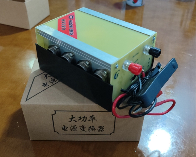 Old-Fashioned 12V Handmade Pure Copper Coil Gold Eight-Tube Transistor Inverter Booster Transformer Power Converter