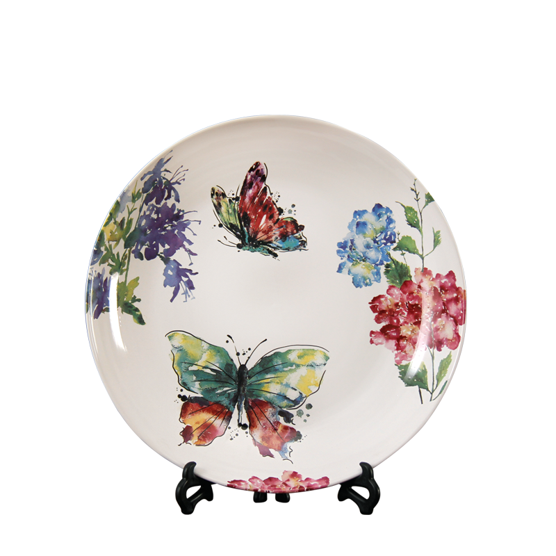 Chinese style household ceramics decoration plate hang dish modern household adornment handicraft furnishing articles furnishing articles of jingdezhen ceramics