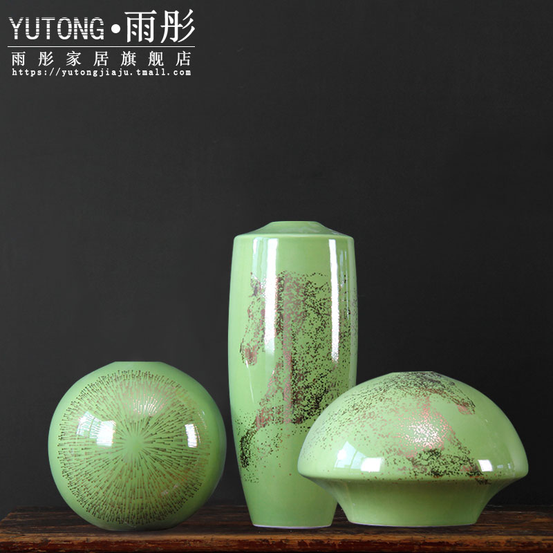 Star creative model of new Chinese style living room TV cabinet furnishing articles ceramic vase decoration home decoration