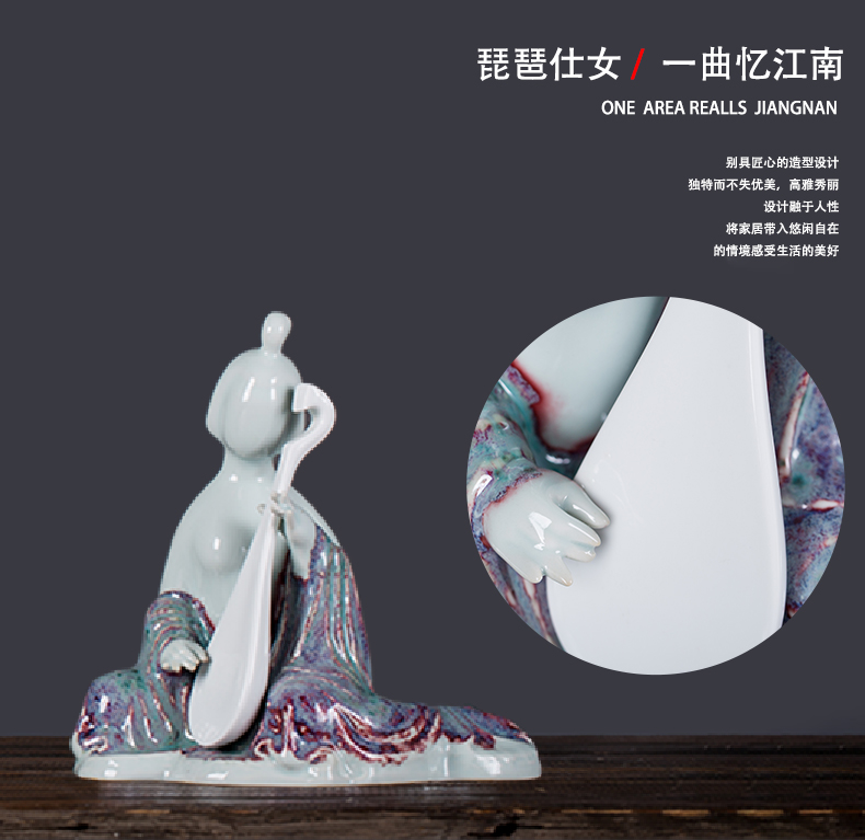 Aficionado maid stereo furnishing articles furnishing articles ceramic art of ancient traditional Chinese jingdezhen porcelain sitting room place