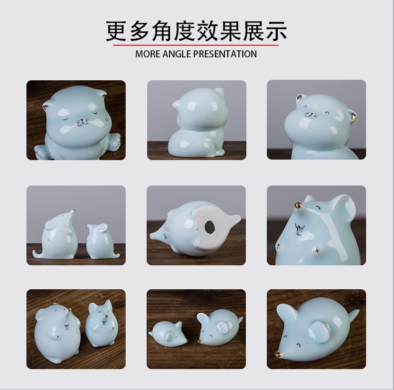 Mickey Mouse accessories ceramics ceramic zodiac year of the rat rat furnishing articles benmingnian zodiac Mouse giving gifts of men and women