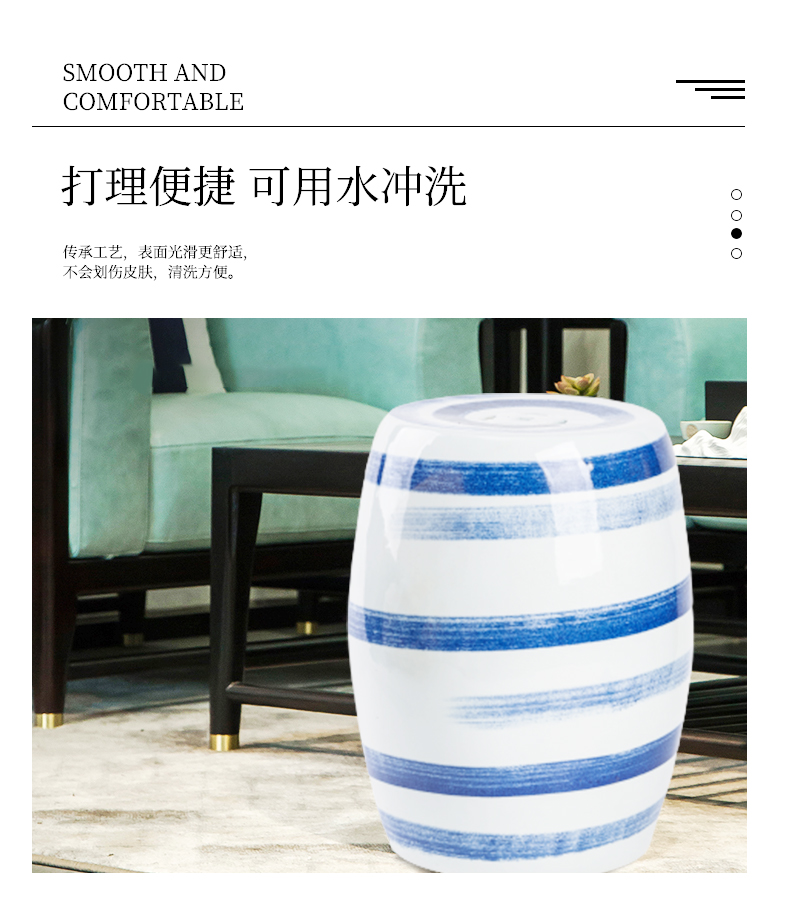 Jingdezhen ceramic who antique blue and white porcelain decorative balcony is suing courtyard garden blue and white porcelain ceramic who teahouse who