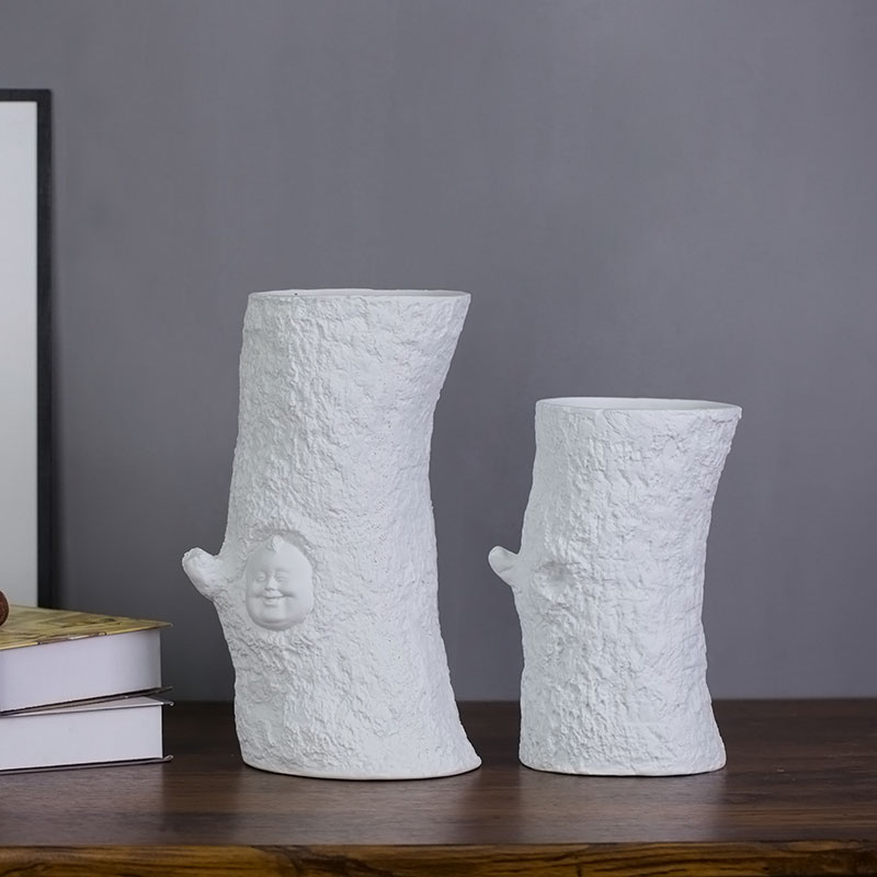 Contracted and I white mesa of creative art sitting room ceramic vase table dry flower adornment furnishing articles