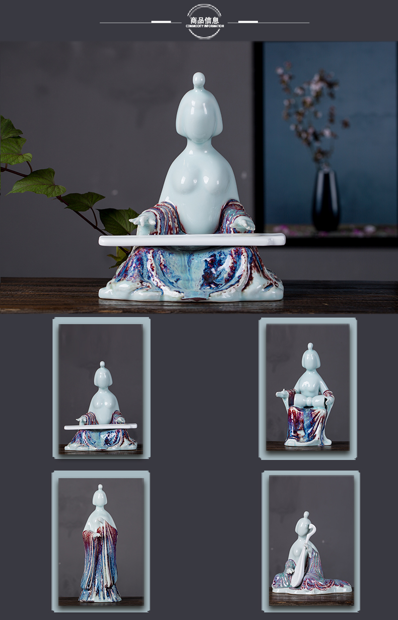 Aficionado maid stereo furnishing articles furnishing articles ceramic art of ancient traditional Chinese jingdezhen porcelain sitting room place