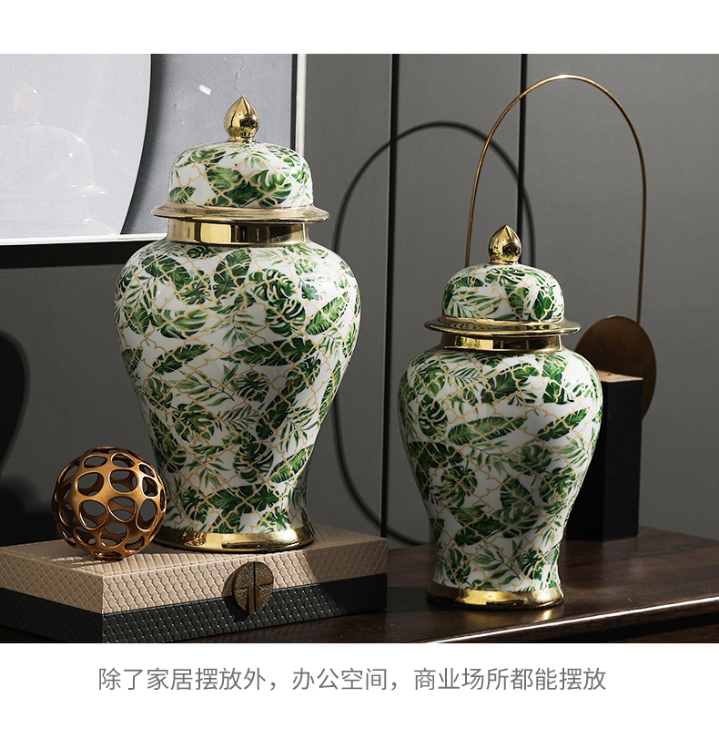 New Chinese style in modern light key-2 luxury zen TV ark, wrought iron ceramic art furnishing articles, the sitting room porch ark adornment