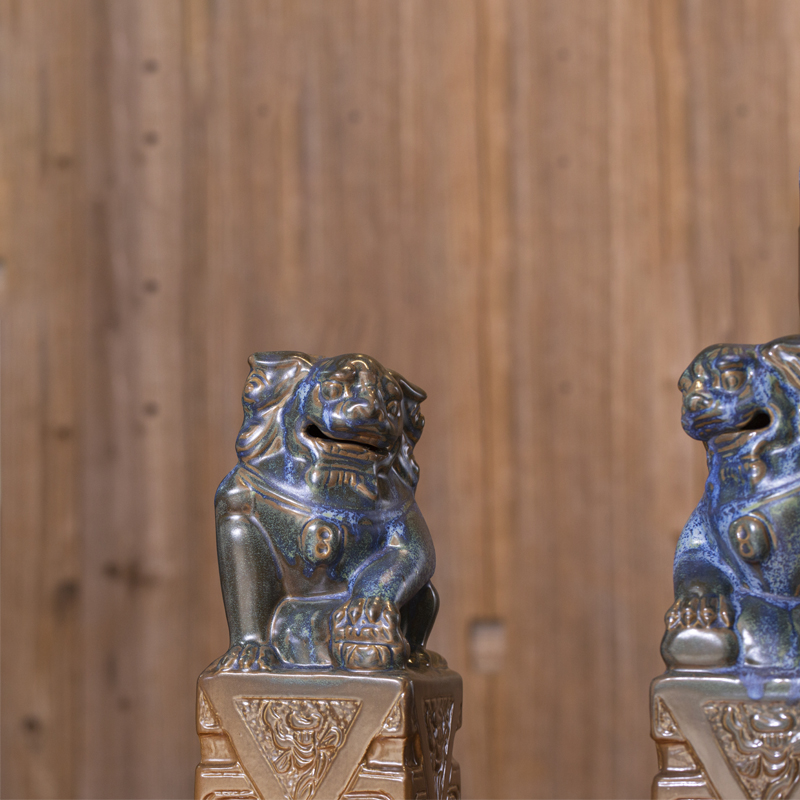 Archaize porch decorate furnishing articles furnishing articles furnishing articles animals ceramic lion jingdezhen ceramics