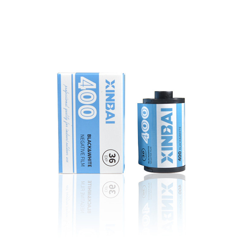 135 135 35mm specifications black and white glue roll ISO400 degree film 36 sheets d76 rinse