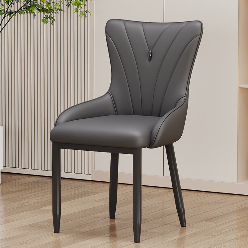 Elegant black [selected leather? High elastic sponge]