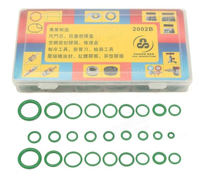 18 grid car air conditioning sealing rubber ring O-ring washer purple green empty color air conditioning rubber ring environmental protection 134a rubber ring