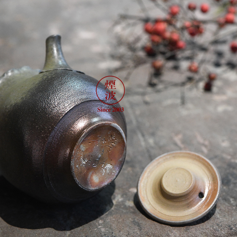 Those Japanese, slippery burn small western ping up - cross hands lasts a checking ceramic POTS teapot 23-6